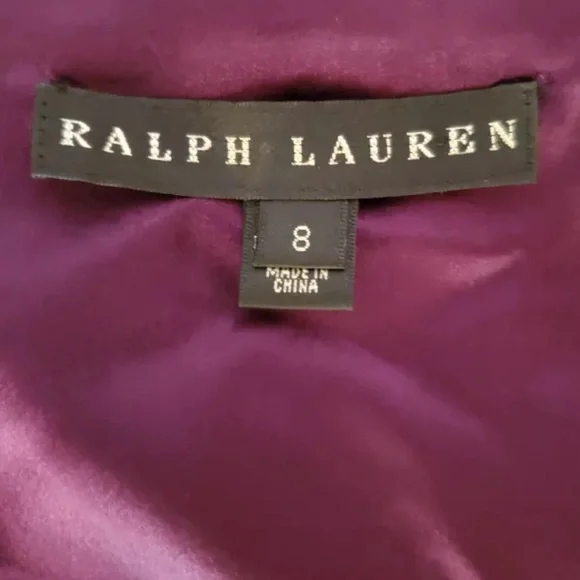 Ralph Lauren Collection Silk Cocktail Mini Dress Formal Fit & Flare 8 Party midi - Picture 5 of 8